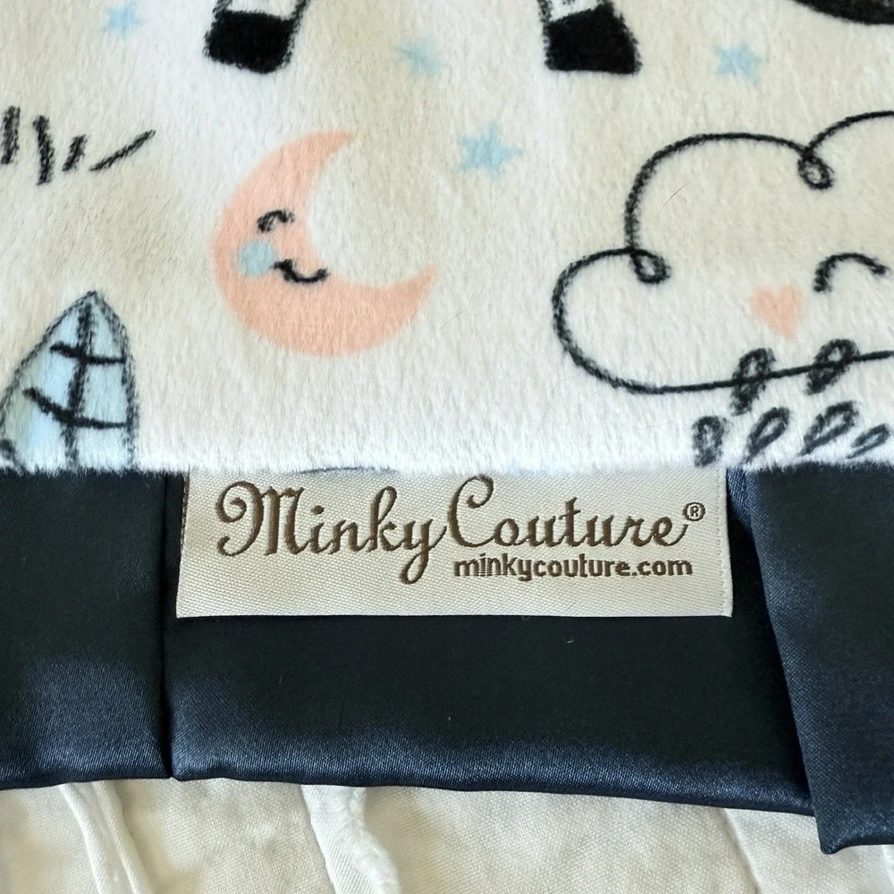 Baby Lovey‎ Blanket Gift Boy Zoo Animal Security Satin Trim 12x20